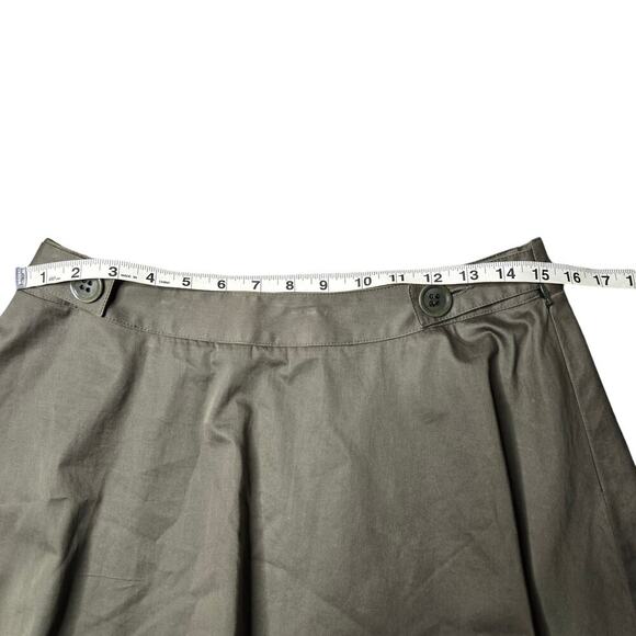 Ulla Johnson Green Pleated Skater Skirt Size: 8 - Picture 4 of 8
